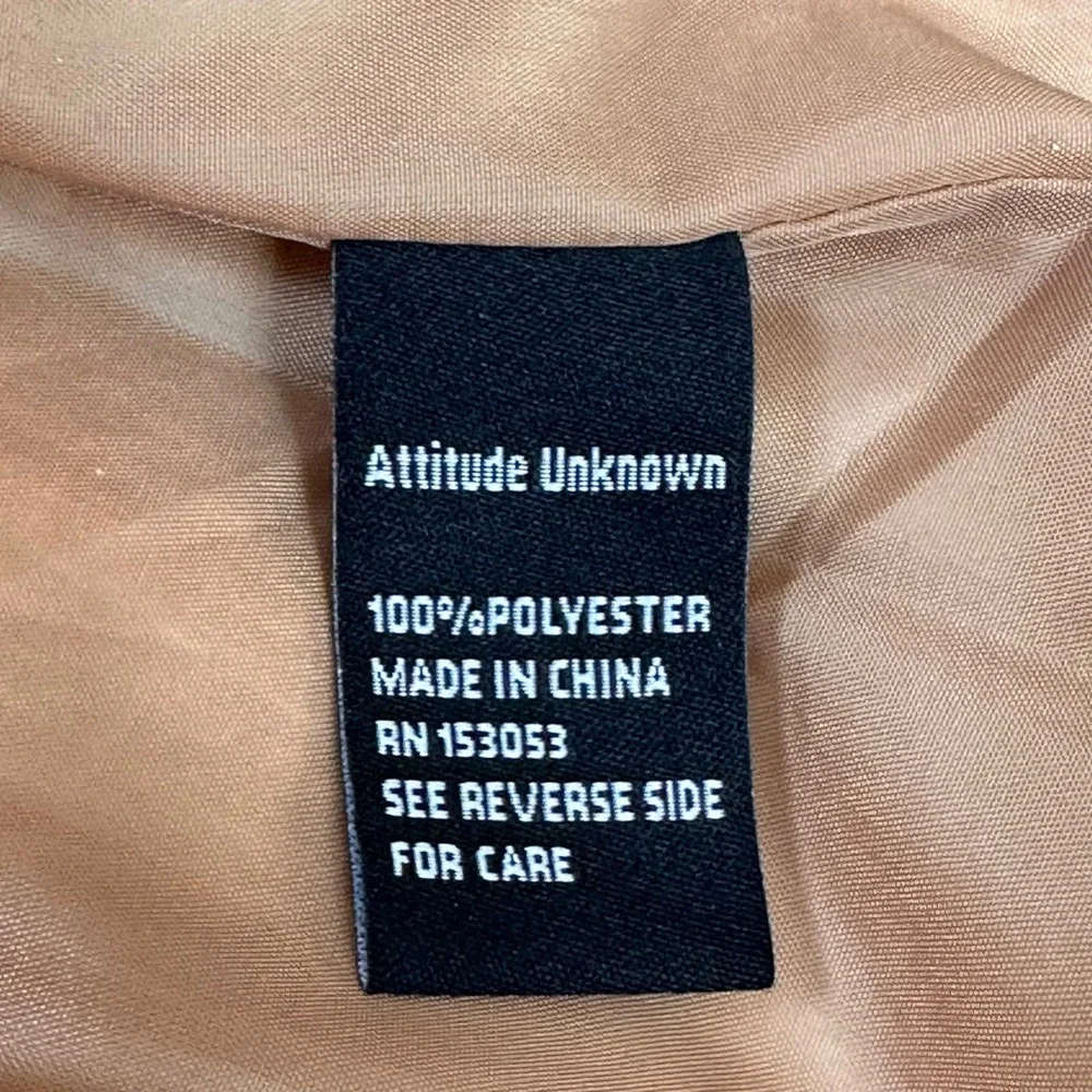 Attitude Unknown Women's Beige‎ NWOT Tweed Double Breasted Blazer Jacket Size M - Picture 7 of 16